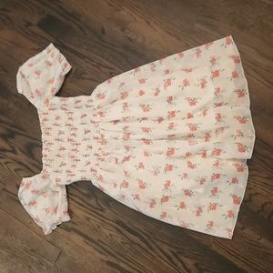 Floral Puff Sleeve Women's Dress Size Medium